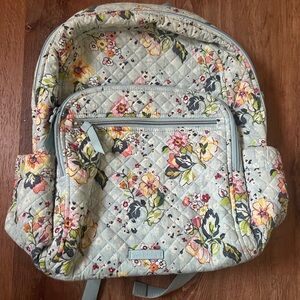 Vera Bradley Campus Trolly Sleeve Backpack Floatin